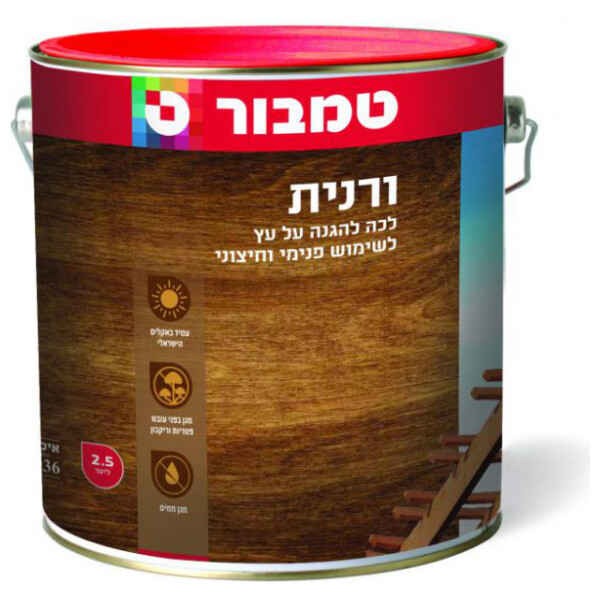 ורנית לעץ 42 ערמון 3/4 ליטר
