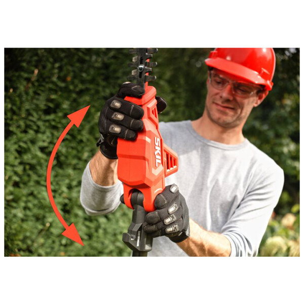 ⁦מגזמת גובה 20V חשמלית נטענת טלסקופית עד 3 מטר + סוללה 2.0Ah + מטען Skil⁩ – תמונה ⁦4⁩