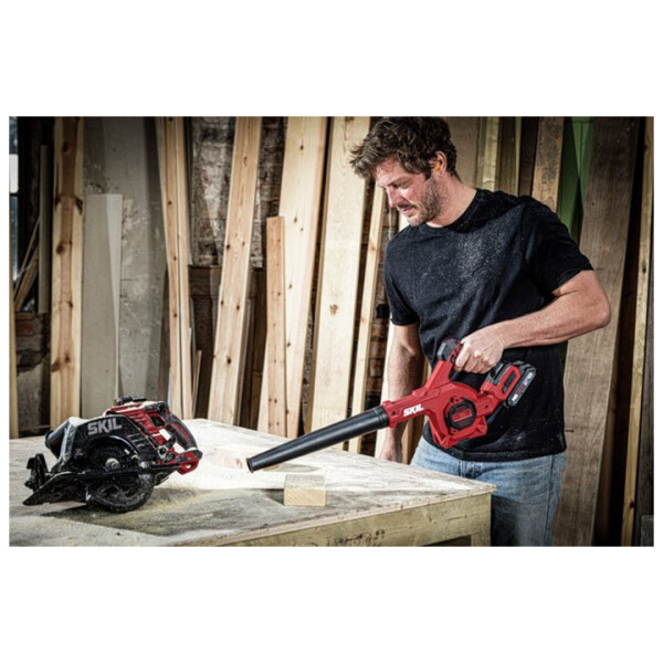 ⁦מפוח רב תכליתי נטען 20V Brushless אלקטרוני + פיות שונות – גוף בלבד SKIL⁩ – תמונה ⁦3⁩