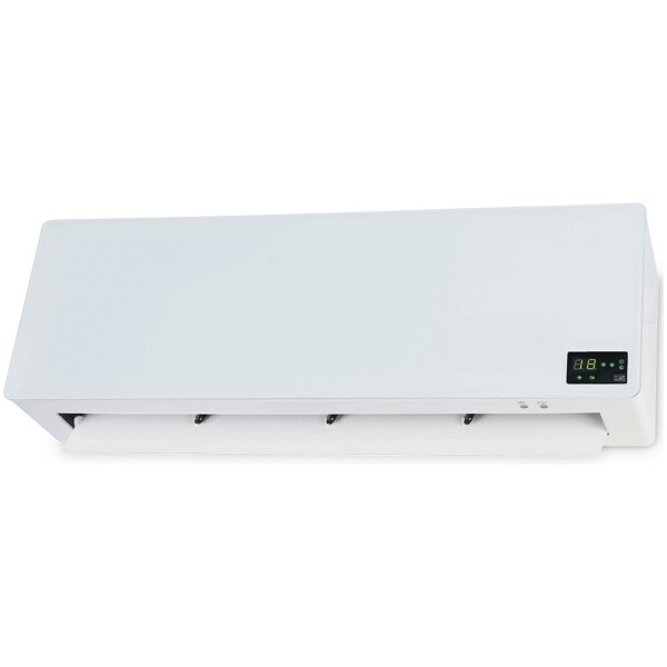 מזגנית זכוכית - מפזר חום עילי מופעל בשלט 2000W צבע לבן מדגם  EL-2779