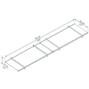 גגון NANCY אפור שקוף 1×4.1 מק"ט: 706957