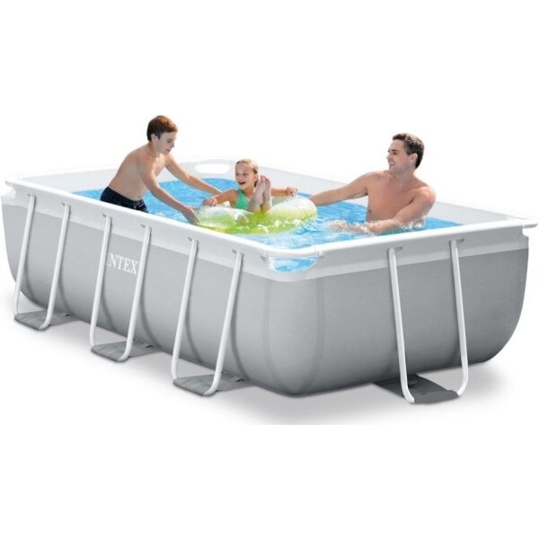 ⁦בריכת שחייה אולטרה מלבנית 300X175X80 ס"מ כולל משאבת פילטר 530 גלון וסולם 26784 מבית INTEX⁩ – תמונה ⁦2⁩