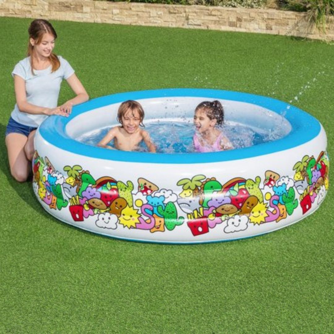 בריכת שחייה מתנפחת בעיצוב הדמויות המצחיקות לילדים מדגם 51122 מבית Bestway
