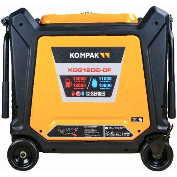 ⁦גנרטור אינוורטר מושתק גז בנזין  15KVA  400V / 230V Kompak KGG120Ei-DF⁩ – תמונה ⁦2⁩