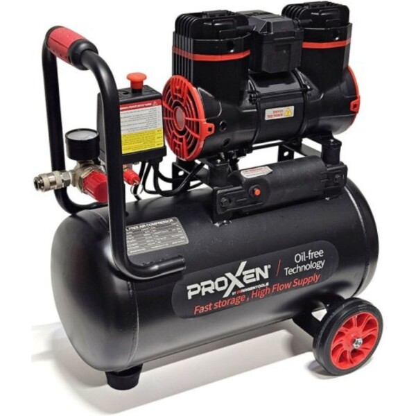 מדחס אוויר שקט ללא שמן 18 ליטר PROXEN – דגם 22-2-900F18 (900W)