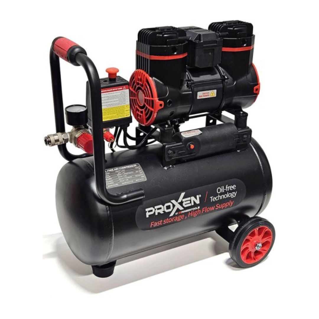 מדחס אוויר שקט ללא שמן 18 ליטר PROXEN – דגם 22-2-900F18 (900W)