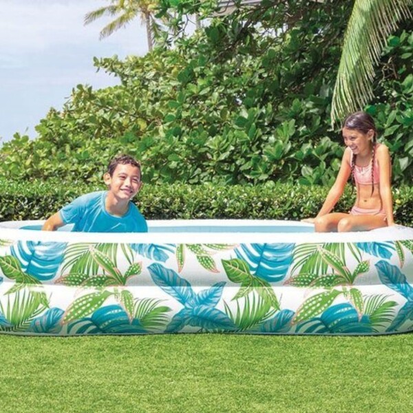 ⁦בריכה מלבנית מתנפחת 229X485X48 ס"מ מדגם הוואי 57177 מבית INTEX⁩ – תמונה ⁦2⁩