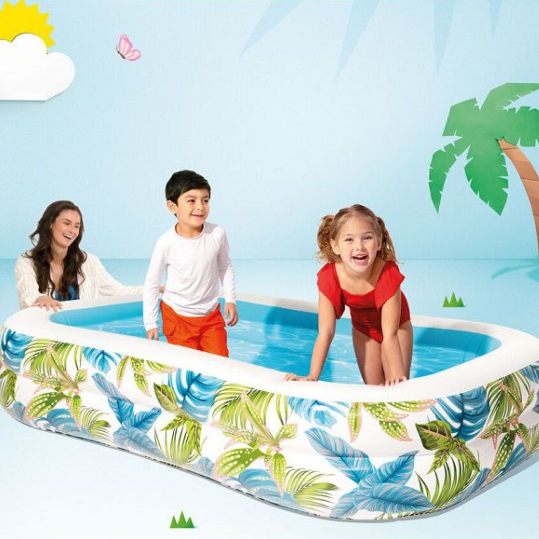 בריכה מלבנית מתנפחת 229X485X48 ס"מ מדגם הוואי 57177 מבית INTEX