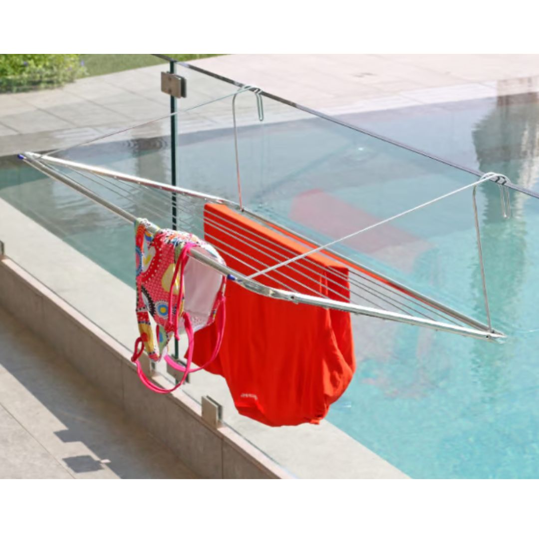 BALCONY מתלה כביסה מתקפל בעיצוב קומפקטי שטח ייבוש 10 מטר