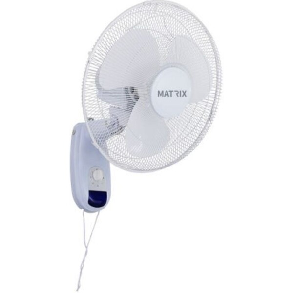 מאוורר 55W קיר חוט משיכה לבן מבית MATRIX