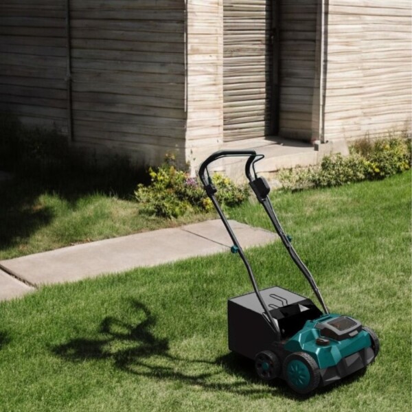 ⁦מסרק ושואב דשא נטען 40V BRUSHLESS KRAUSS KR-9900-Li – כולל סוללות ומטען⁩ – תמונה ⁦2⁩