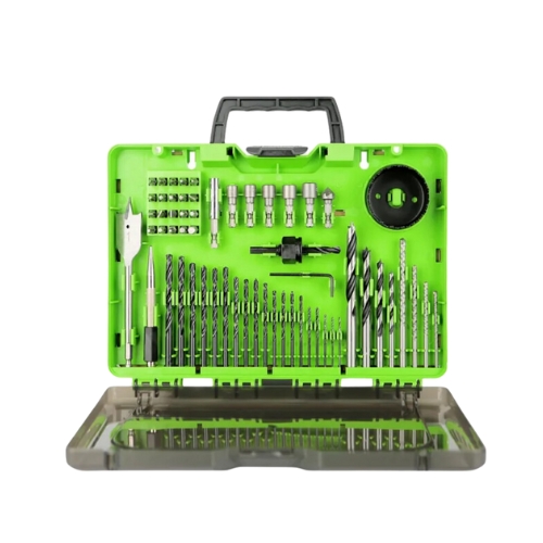קיט 60 אביזרים למברגה ומקדחה – מזוודה קשיחה GREENWORKS 99498
