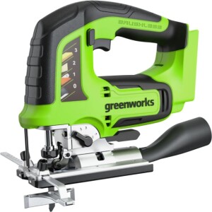 מסור אנכי נטען בראשלס 24V (גוף בלבד) מבית GREENWORKS
