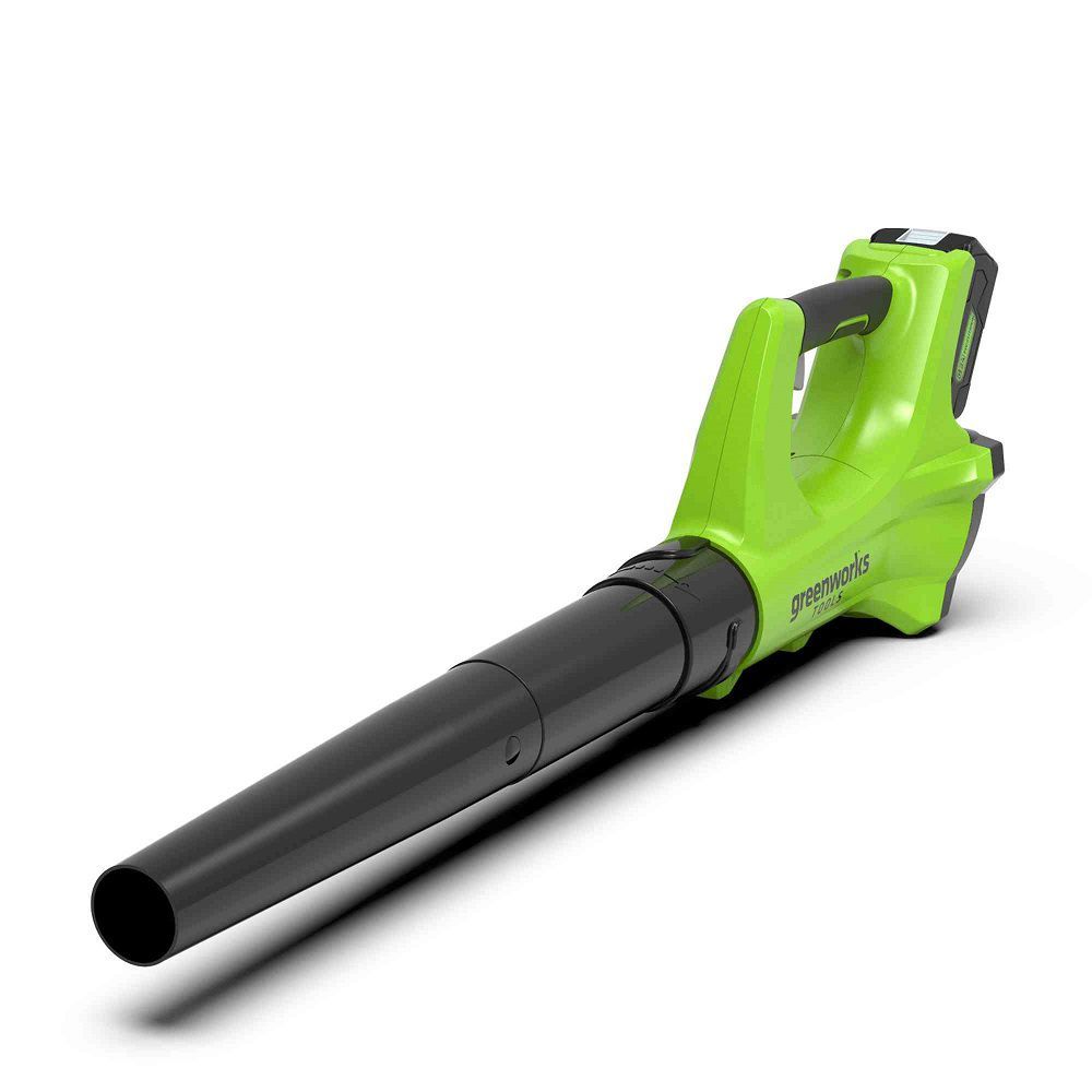 מפוח עלים נטען קומפקטי וקל משקל (גוף בלבד) – 24V GREENWORKS 99506-1