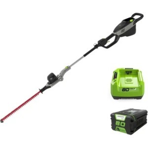 מגזמת גובה נטענת 80V PRO כולל סוללה 2Ah ומטען מהיר סט קומפלט מבית GREENWORKS