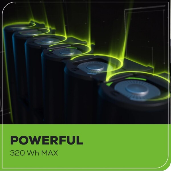⁦סוללת ליתיום נטענת 4 אמפר דור 2 לסדרת PRO GREENWORKS 99565 80V⁩ – תמונה ⁦6⁩