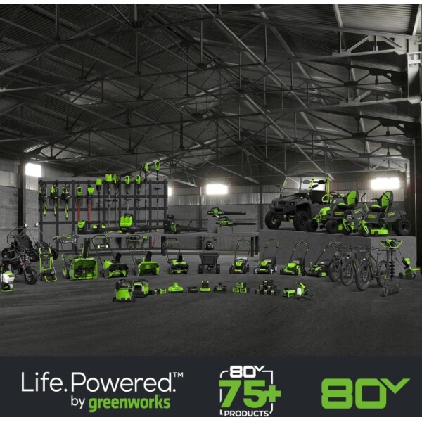 ⁦סוללת ליתיום נטענת 4 אמפר דור 2 לסדרת PRO GREENWORKS 99565 80V⁩ – תמונה ⁦3⁩