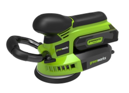 מלטשת אקצנטרית נטענת 24V – קוטר 5" (גוף בלבد) GREENWORKS דגם 99574/4