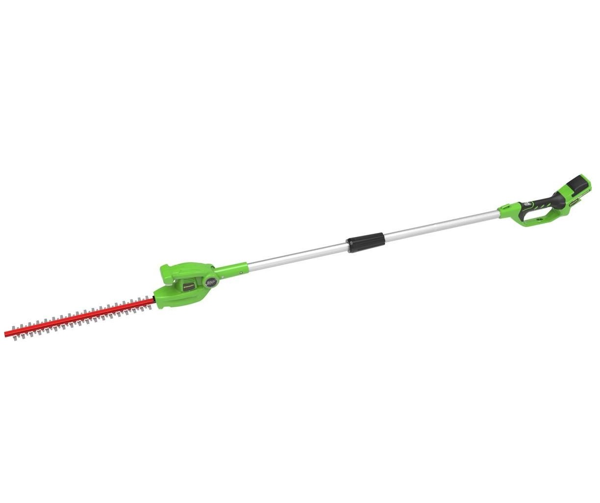 גוזם גדר חיה גבהים מתכוונן עם מוט 2.2 מטר (גוף בלבד) 24V דגם 99504 GREENWORKS