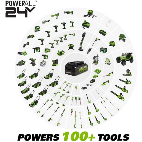 ⁦מפוח עלים GEN2 24V קומפקטי וקל משקל (גוף בלבד) GREENWORKS 99506-9⁩ – תמונה ⁦9⁩