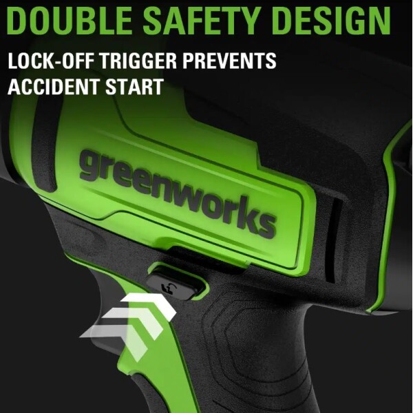 ⁦אקדח חום נטען 24V כולל סוללות 2Ah ומטען מבית  GREENWORKS⁩ – תמונה ⁦3⁩