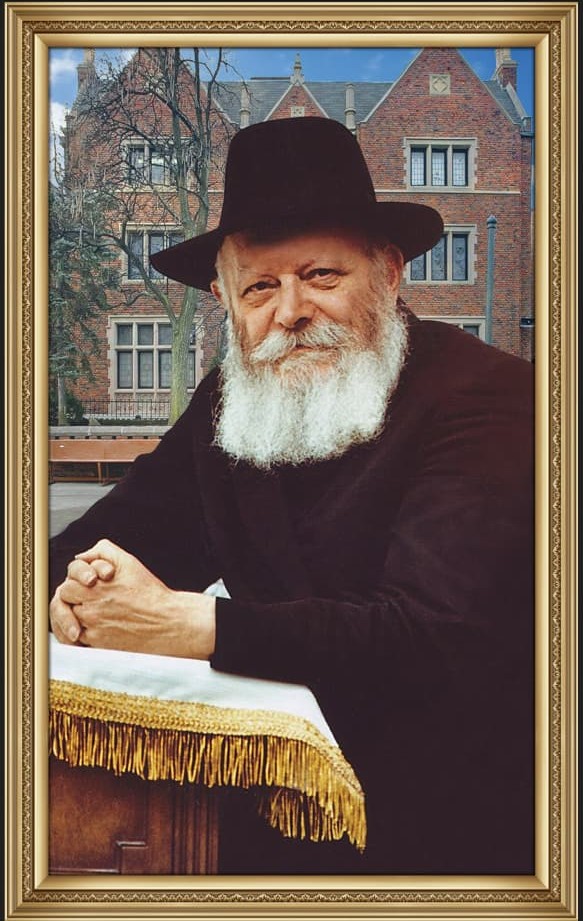 תמונת בד של הרבי מליובאוויטש בגודל 1X1.6 מטר