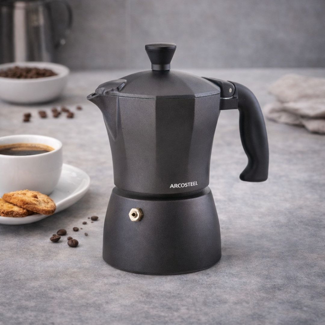 מקינטה 3 כוסות שחור באריזה ARCOSTEEL