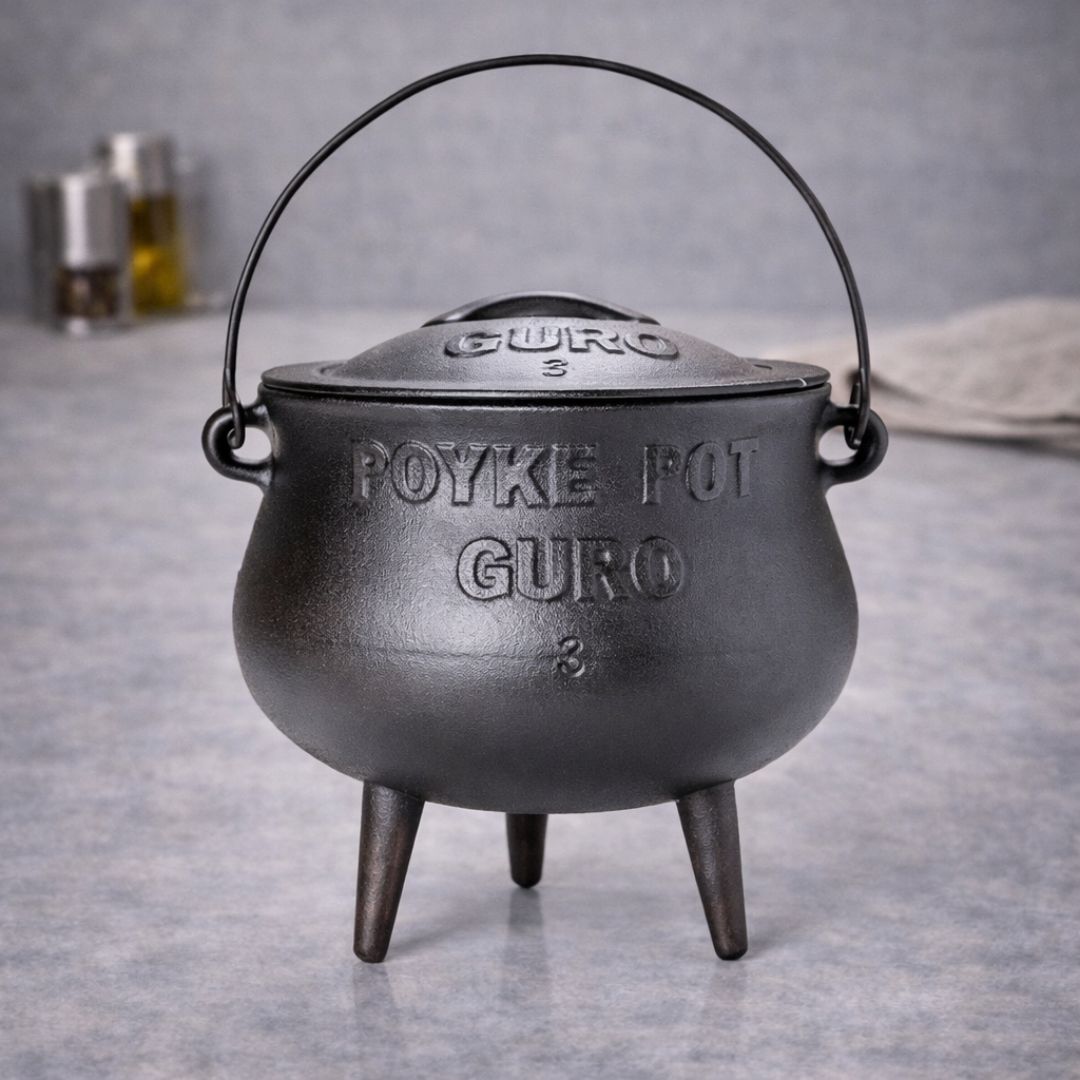 סיר פויקה מידה 3 עשוי מברזל יצוק איכותי ועבה