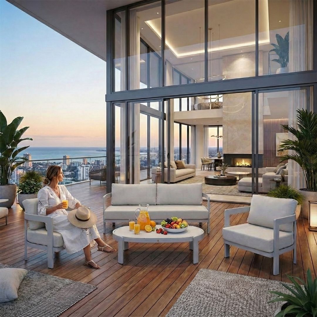 ריהוט גן סלוני תלת מושבי מדגם קורדובה בצבע שמפניה