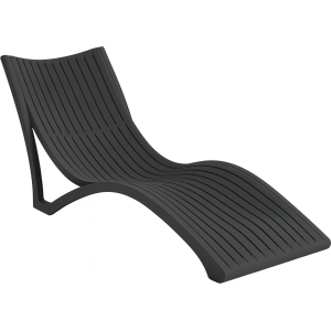 מיטת שיזוף פלסטיק ניס אפור כהה 8625-1