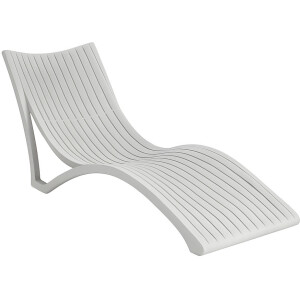 מיטת שיזוף פלסטיק ניס אפור בהיר 8625