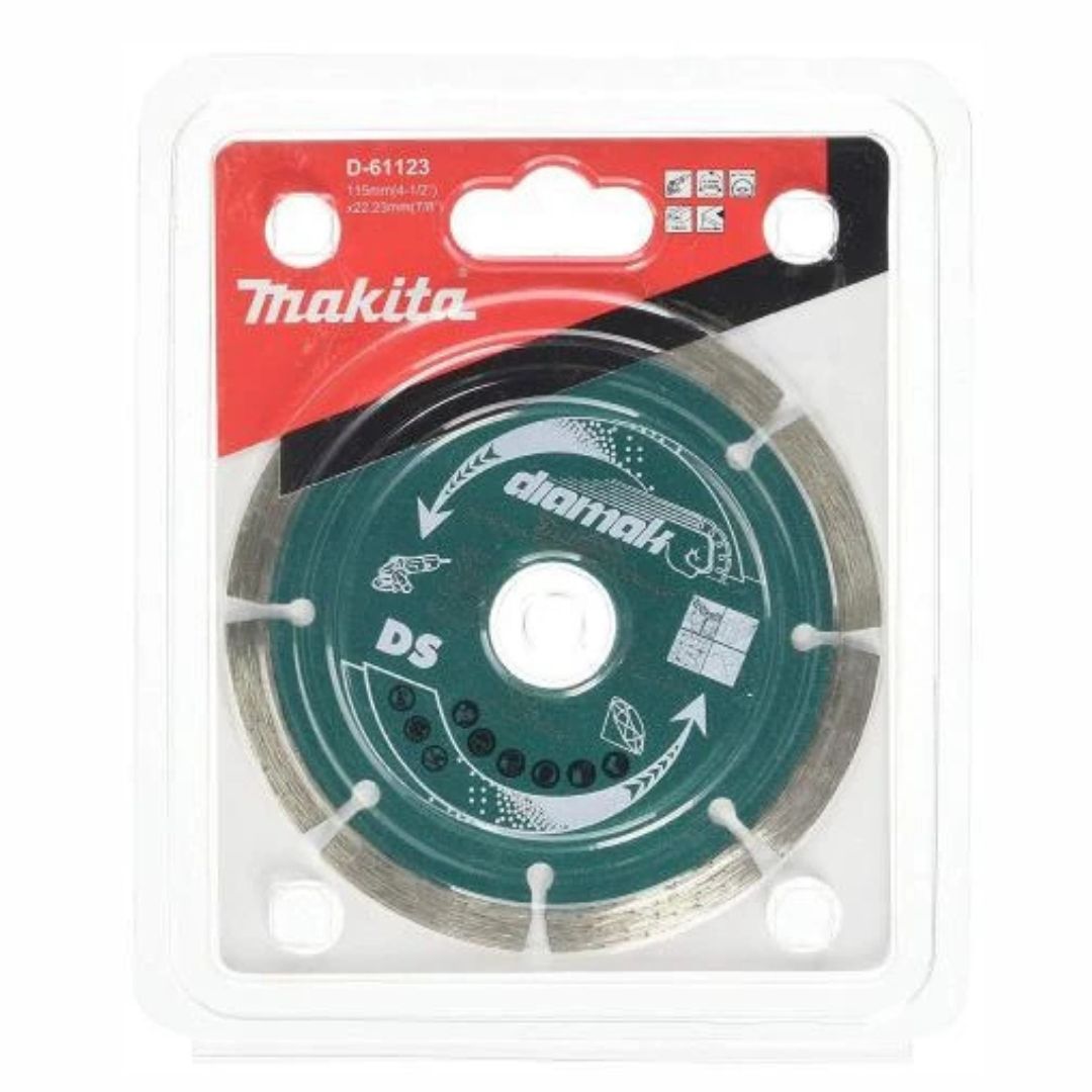 דיסק יהלום 115 מ״מ (4.5") לחיתוך בטון ואבן מדגם D-61123 מבית MAKITA