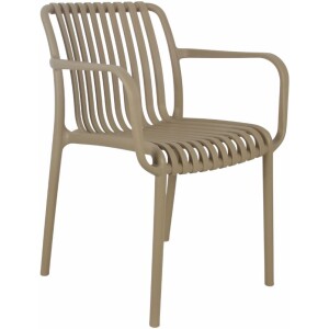 כסא פלסטיק רשת צבע קאמל דגם דור כולל ידיות