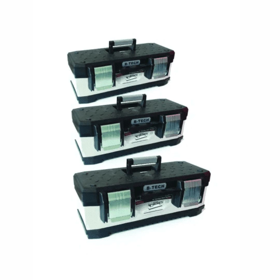 סט ארגזי נירוסטה שלוש באחד   18"+19.5"+21 ח"א מבית BTECH