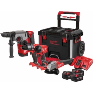 סט כלים דבלין דור 4 כולל 2 סוללות 5AH + מטען מהיר בתיק כלים Milwaukee FUEL