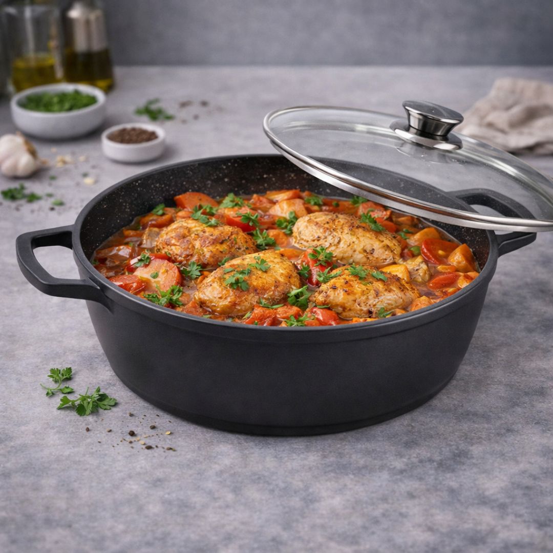 אדוני סטון סיר סוזט עם מכסה 32 ס"מ