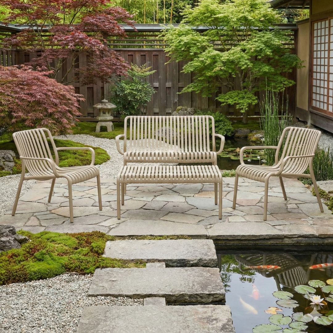 פינת ישיבה דו מושבית דגם ספיר בצבע קאמל