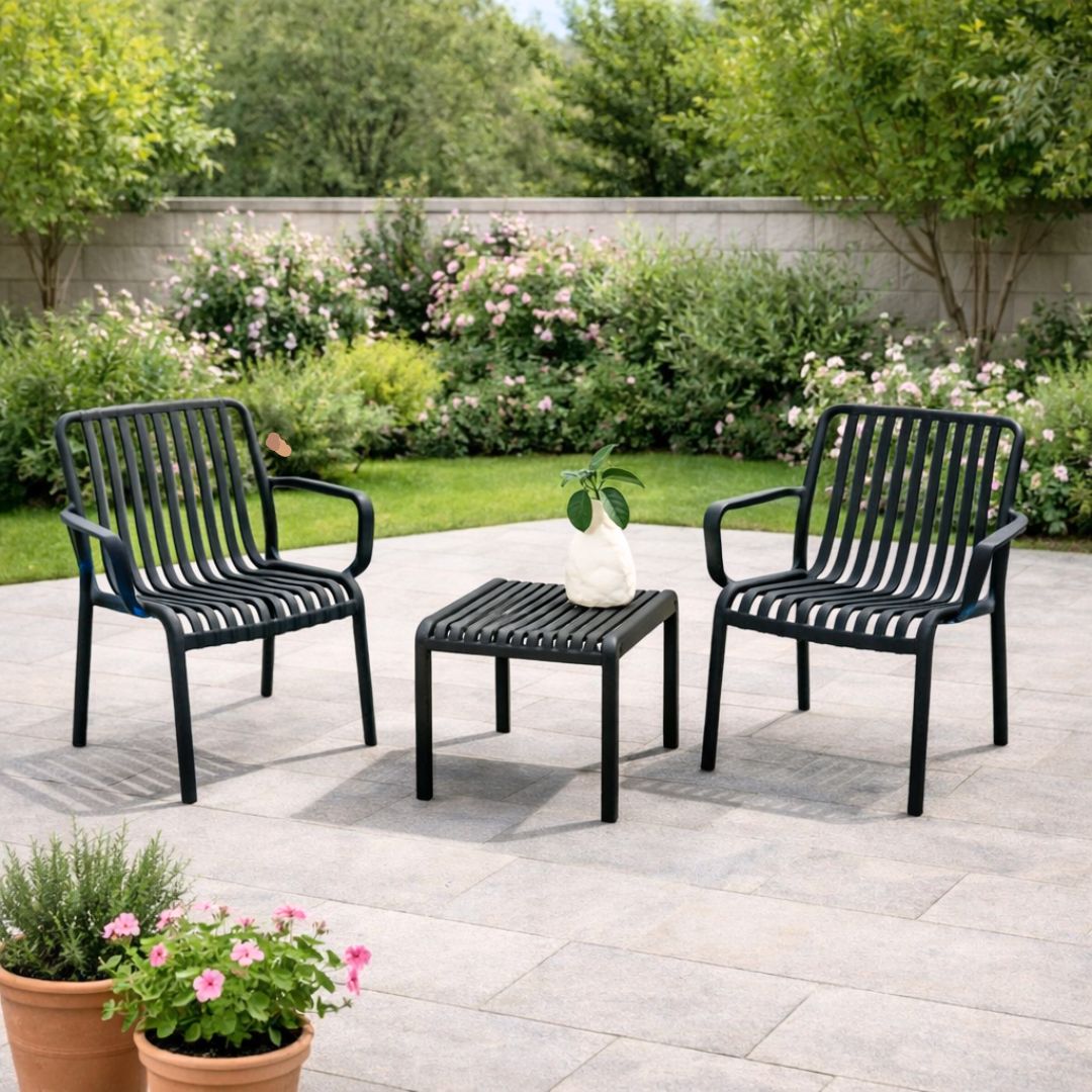 פינת ישיבה זוגית דגם טופז בצבע אפור כהה