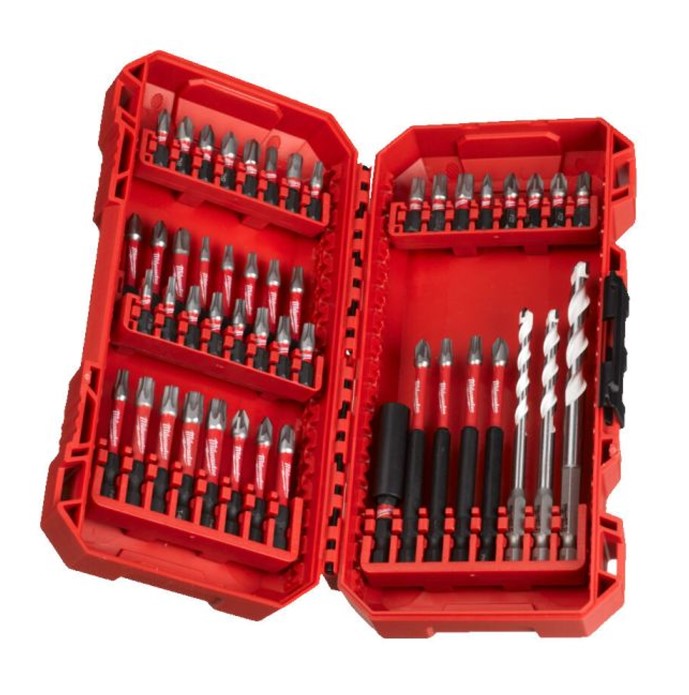 סט ביטים ומקדחים אוניברסלי 48 חלקים SHOCKWAVE Impact MILWAUKEE