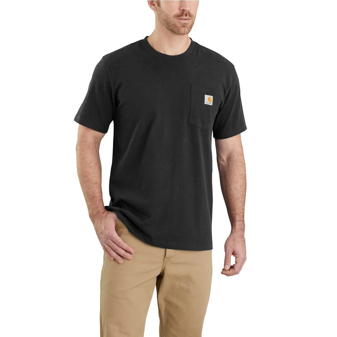 חולצת טי לעבודה Carhartt K87 עם כיס – דגם 103296