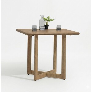 שולחן אלומיניום דמוי עץ דגם קיסר 82×75ס"מ