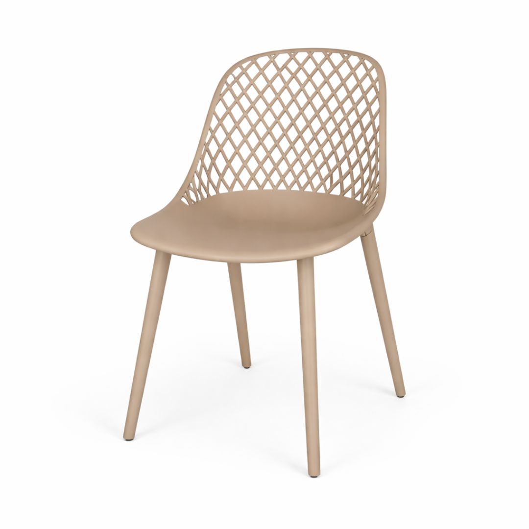 כסא פלסטיק רשת צבע כאמל GR-19 דגם רותם ללא ידיות